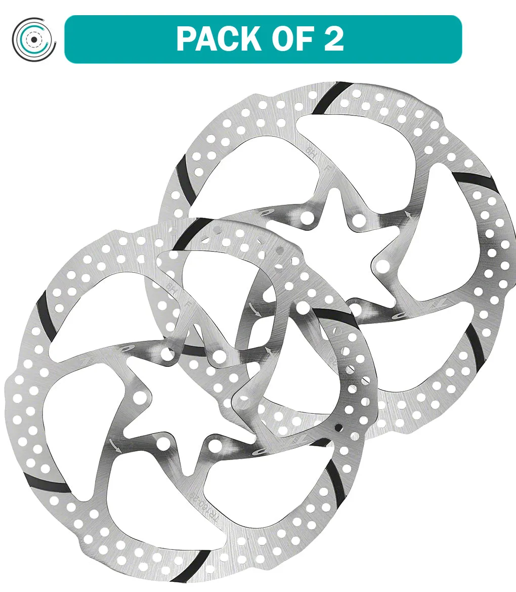 2 Pack TRP-29 1 Piece 140mm 6-Bolt Rotor Single Piece Design All Pad Compounds