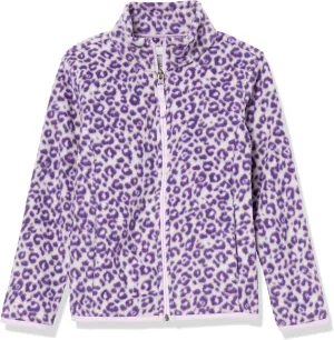 Amazon Essentials Girls and Toddlers' Polar Fleece Full-Zip Mock Jacket