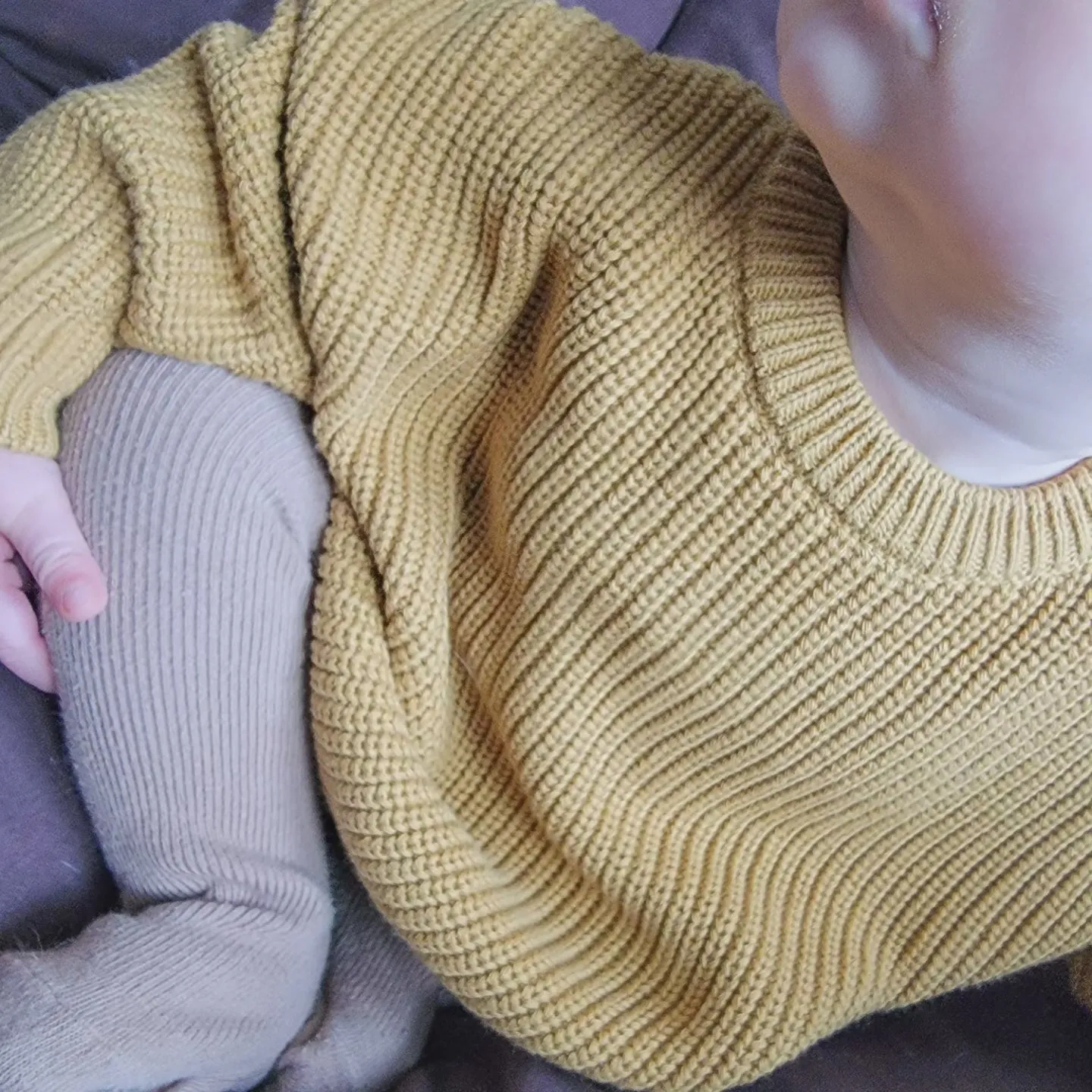 Cable knit sweater