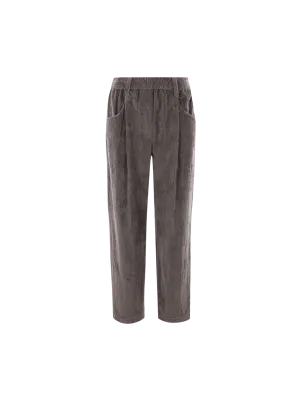 Cropped Corduroy Pants