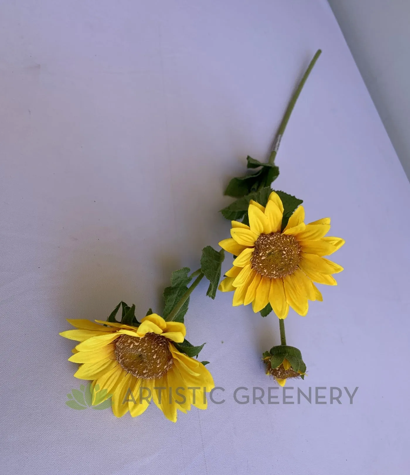 F0136 Sunflower Spray 64cm Yellow