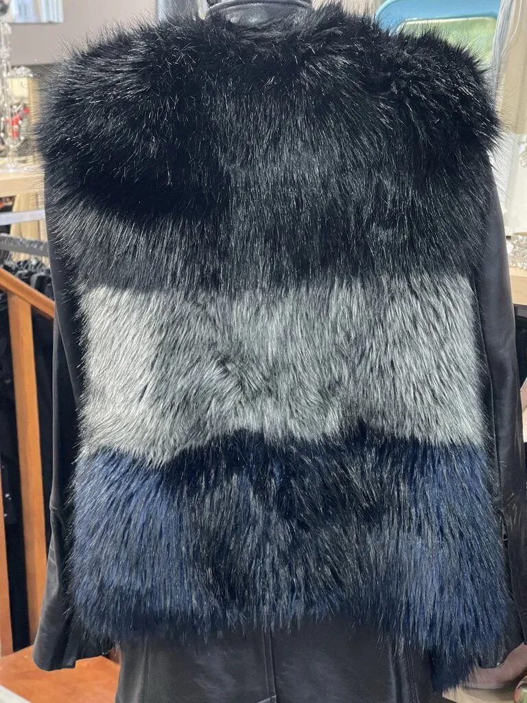 Faux Fur Vest M-L