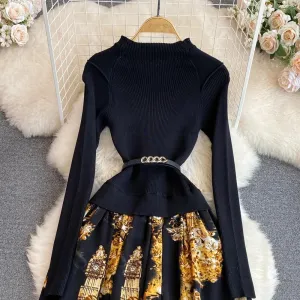 Ivyshape | A-Line Woolen Dress