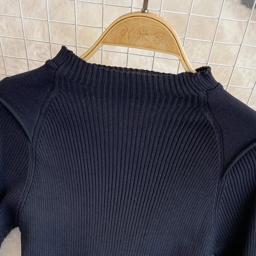 Ivyshape | A-Line Woolen Dress