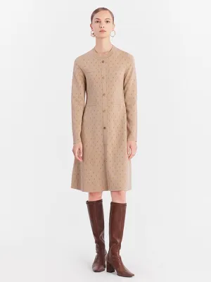 Jacquard Wool Knitted Dress