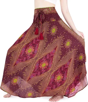 Lannaclothesdesign Women's Long Maxi Skirt Bohemian Gypsy Hippie Style Clothing Boho Skirts
