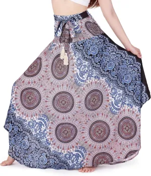 Lannaclothesdesign Women's Long Maxi Skirt Bohemian Gypsy Hippie Style Clothing Boho Skirts