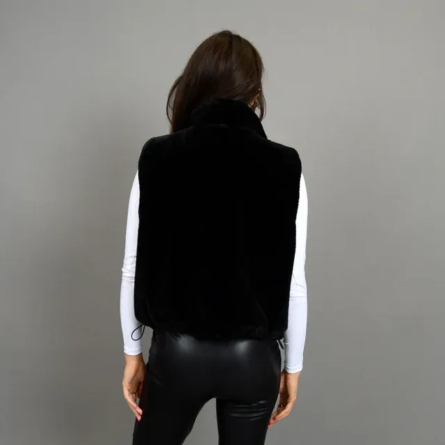 Lessie Ladies Reversible Vest | Black