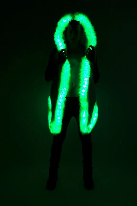 Men's LED Sequin Vest in "Black/ Gold"