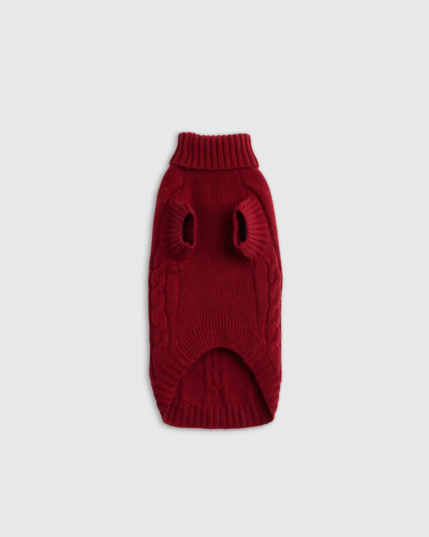 Mongolian Cashmere Cable Knit Dog Sweater