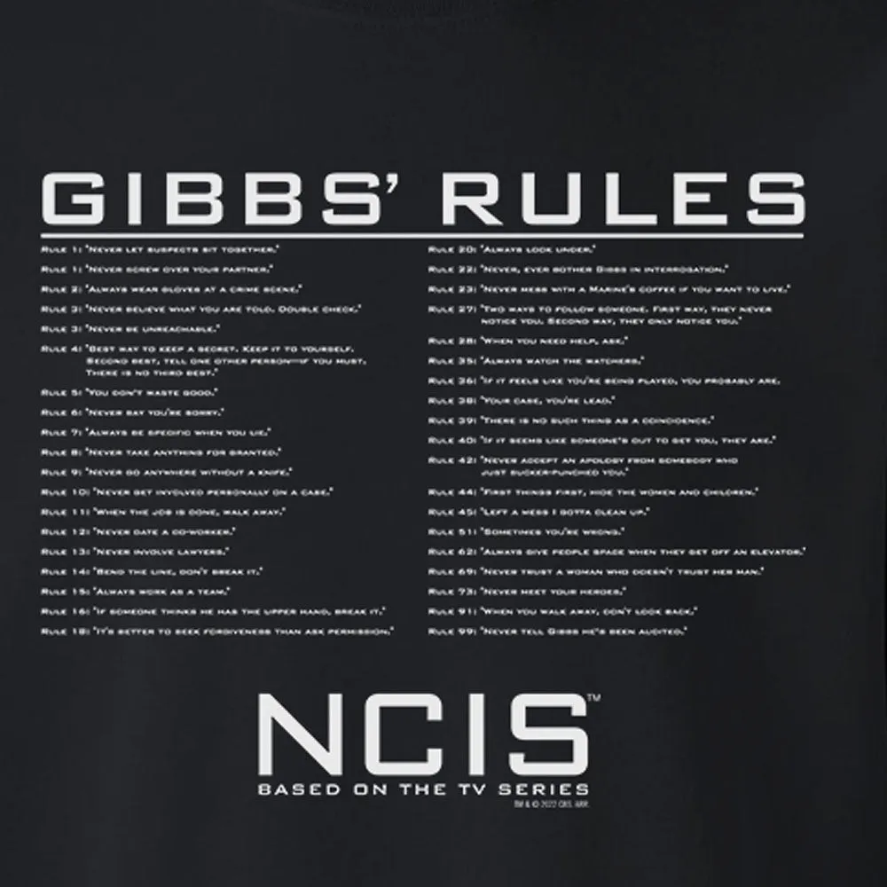 NCIS Gibbs Rules Crew Neck Sweatshirt