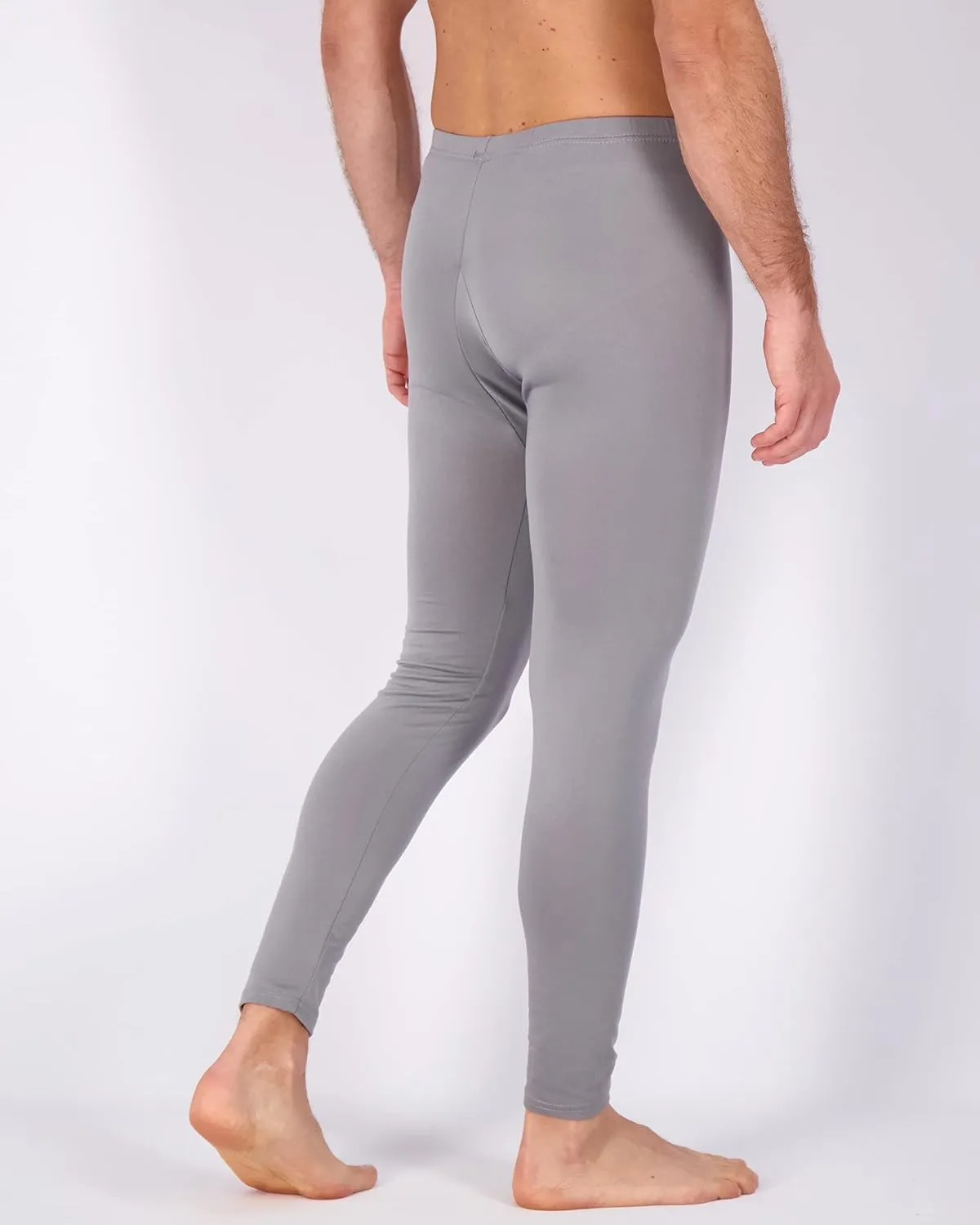 Real Essentials 3 Pack: Men's Thermal Underwear Base Layer Fleece Lined Pants with Fly - Long John Bottom(Big & Tall)